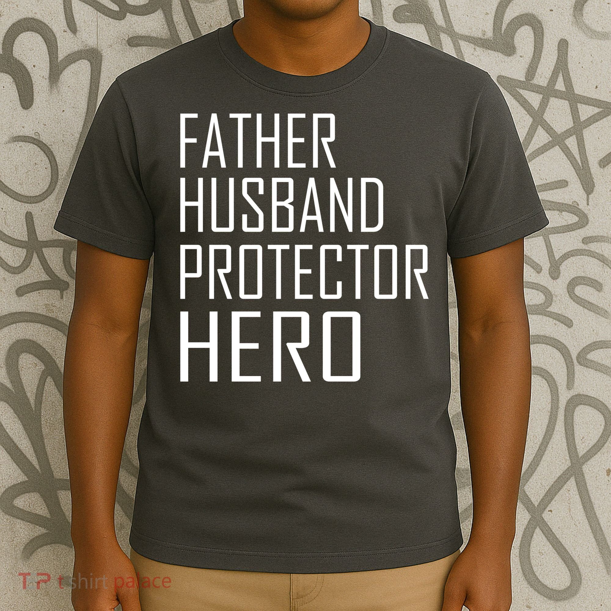 Father Husband Protector Hero T-Shirt