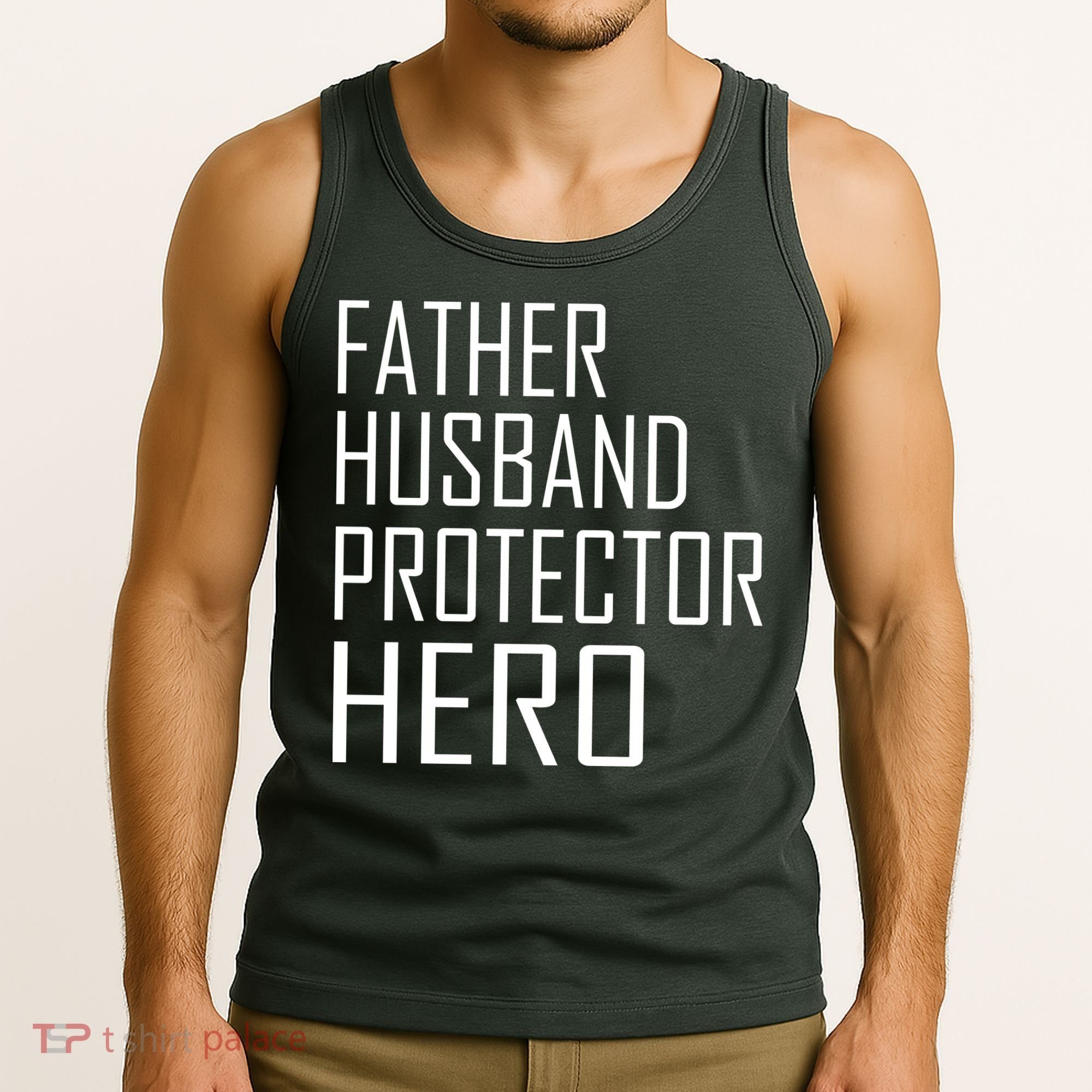 Father Husband Protector Hero Tank Top