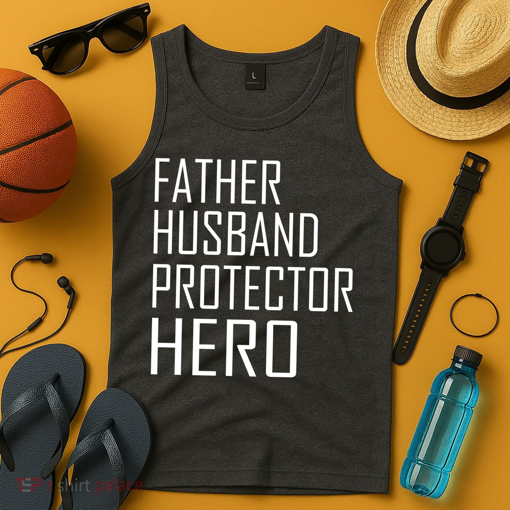 Father Husband Protector Hero Tank Top