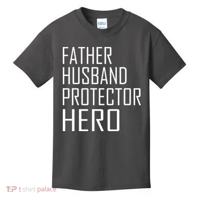 Father Husband Protector Hero Kids T-Shirt