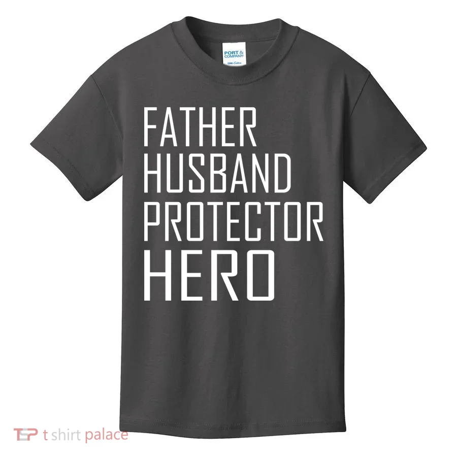 Father Husband Protector Hero Kids T-Shirt