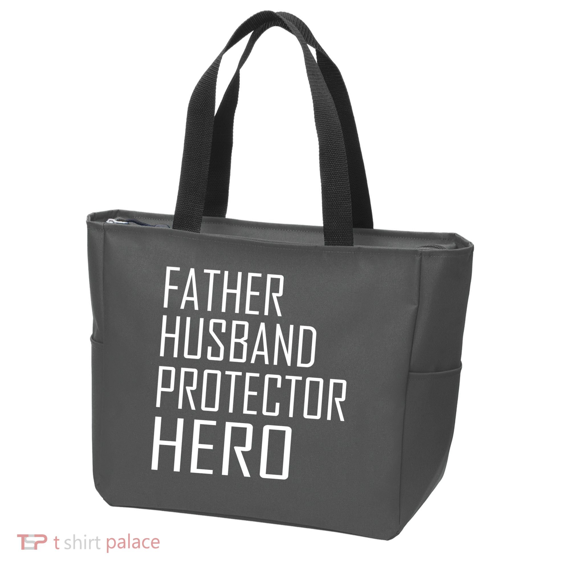 Father Husband Protector Hero Tote Bag
