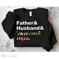 Father Husband Veteran Hero Sweatshirt thumb 2