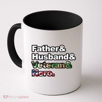 Father Husband Veteran Hero Coffee Mug thumb 0