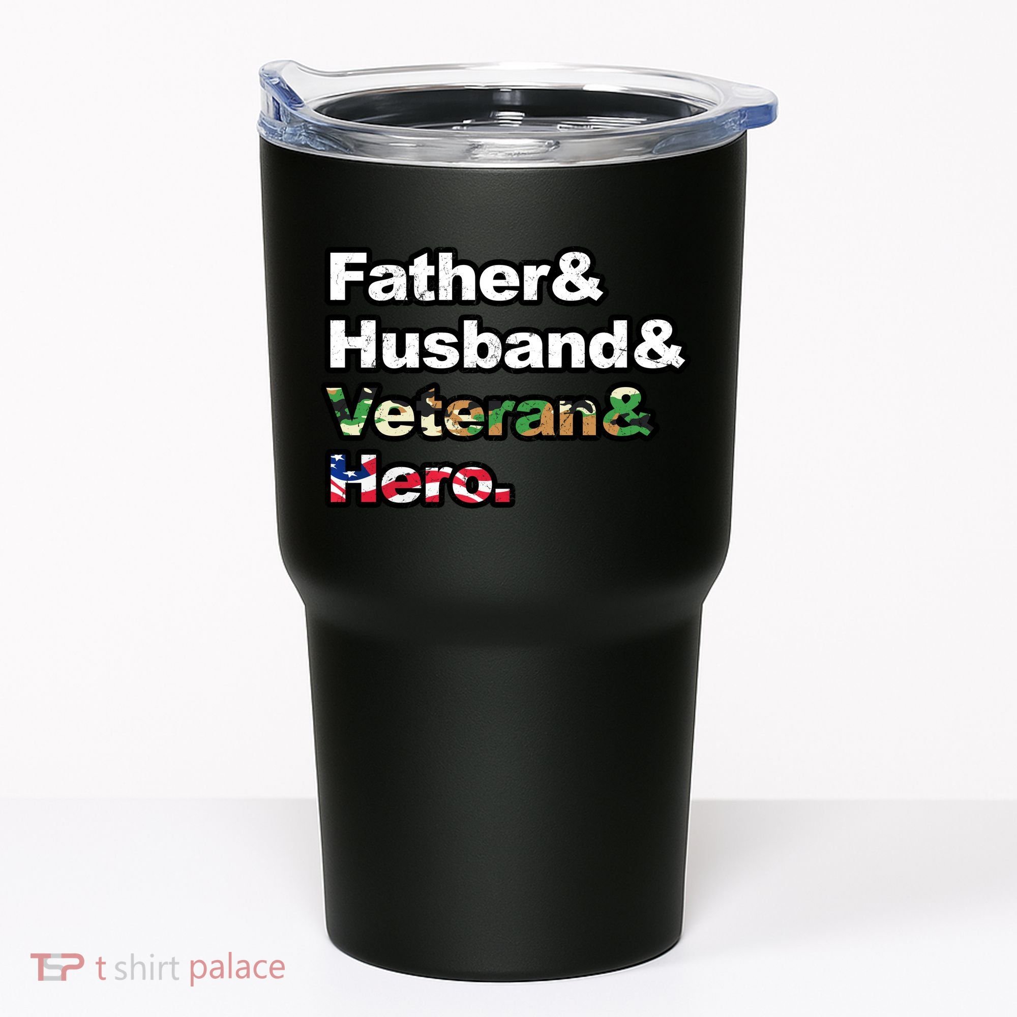 Father Husband Veteran Hero Tumbler