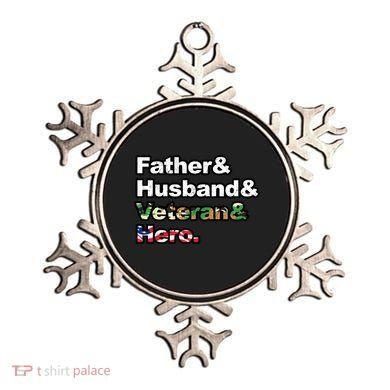 Father Husband Veteran Hero Ornament