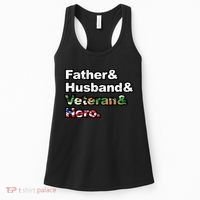 Father Husband Veteran Hero Women's Tank Top thumb 0