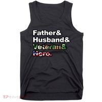 Father Husband Veteran Hero Tank Top thumb 0