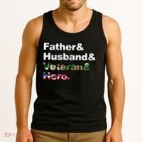 Father Husband Veteran Hero Tank Top thumb 3