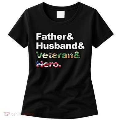 Father Husband Veteran Hero Women's T-Shirt