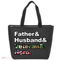 Father Husband Veteran Hero Tote Bag thumb 0