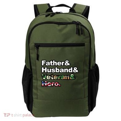Father Husband Veteran Hero Backpack