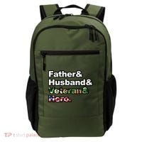 Father Husband Veteran Hero Backpack thumb 0