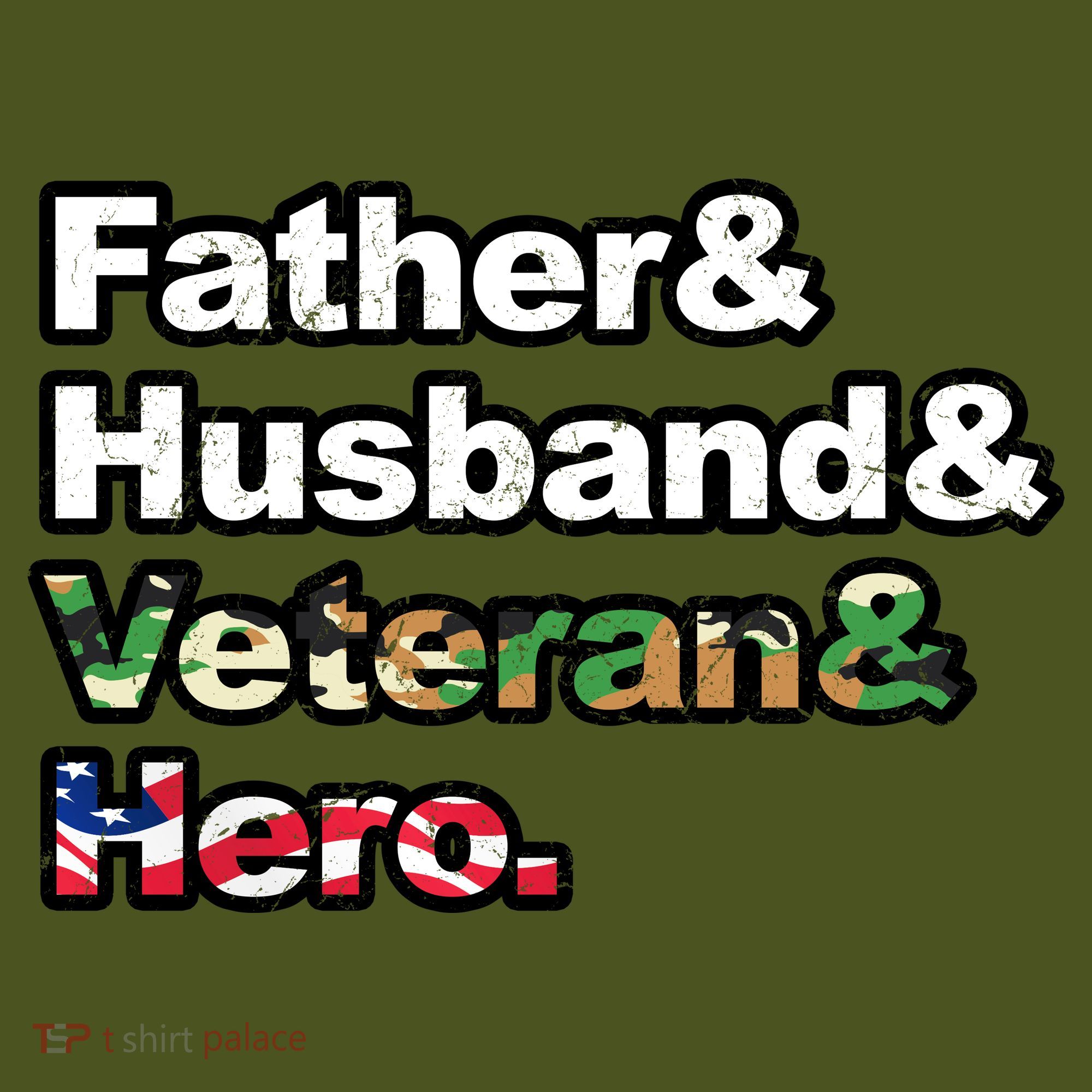 Father Husband Veteran Hero Backpack