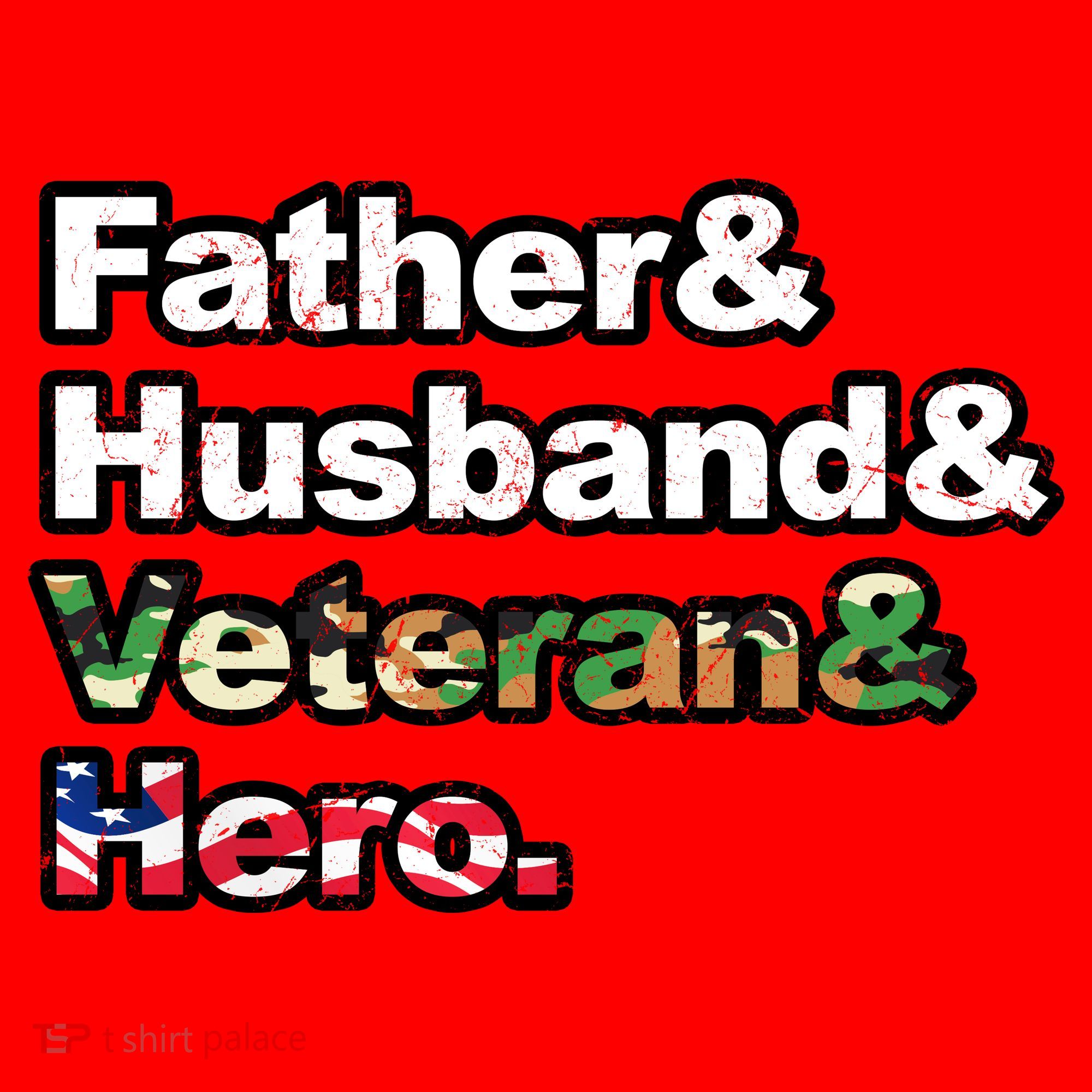 Father Husband Veteran Hero Santa Hat