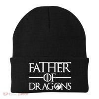 Father Of Dragons Funny Fathers Day Beanie thumb 0
