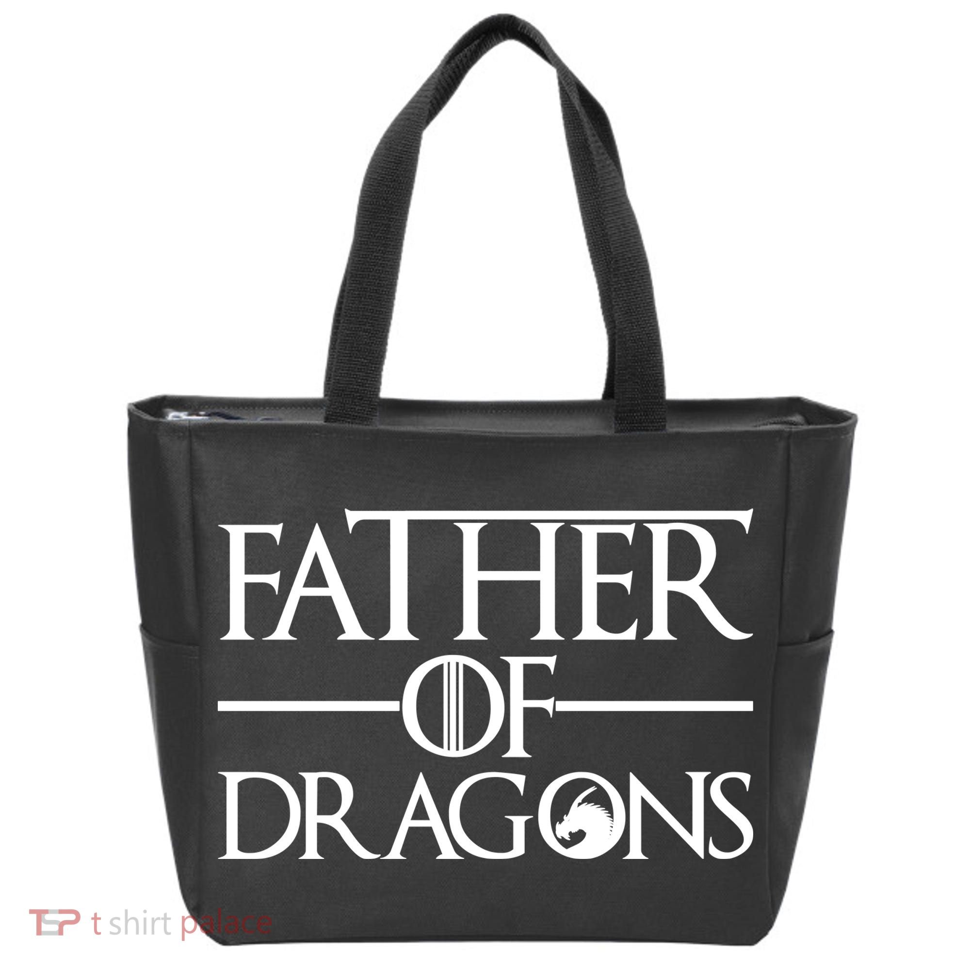 Father Of Dragons Funny Fathers Day Tote Bag