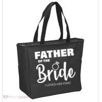 Father Of The Bride I Loved Her First Tote Bag thumb 2