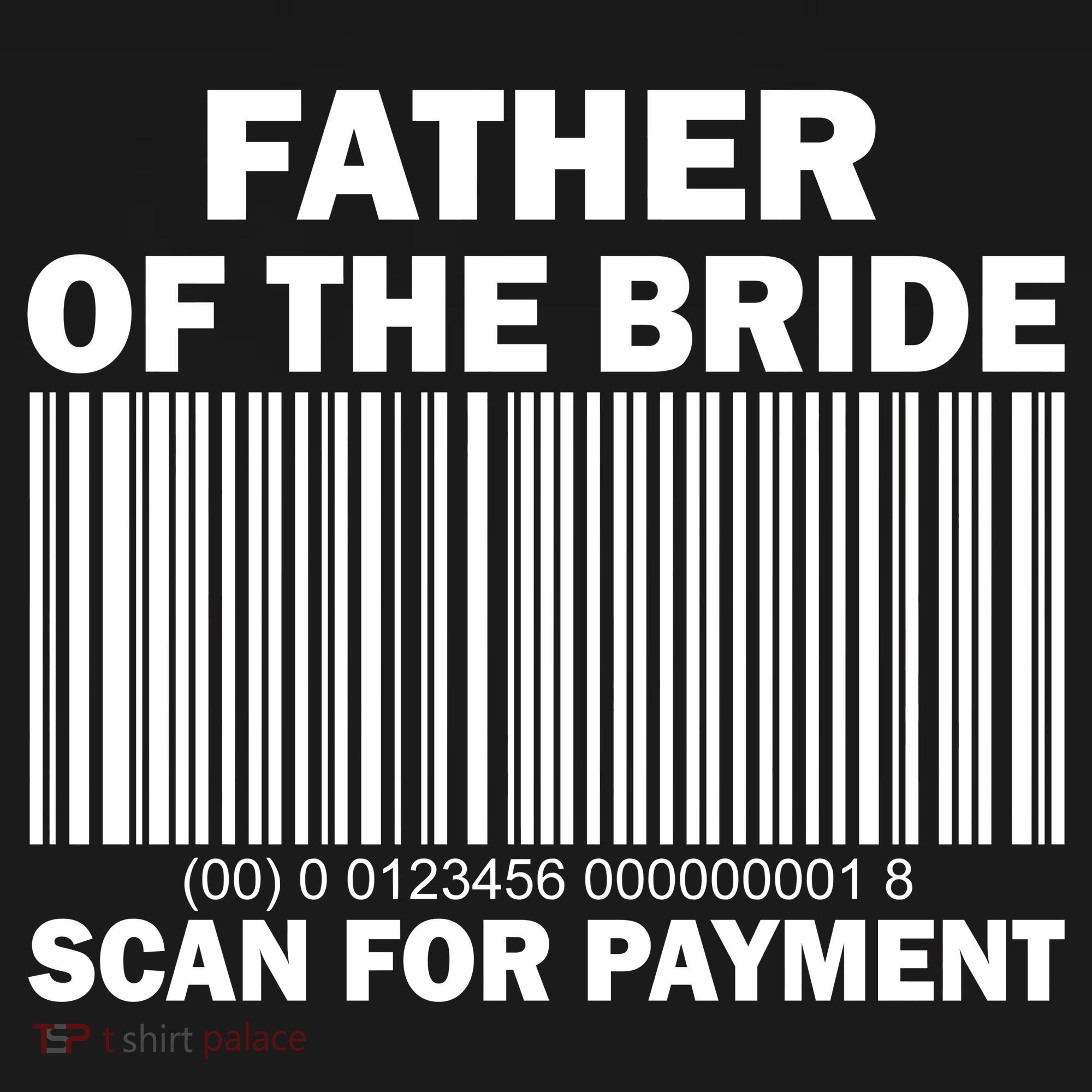 Father Of The Bride Scan For Payment Apron