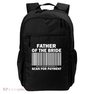 Father Of The Bride Scan For Payment Backpack