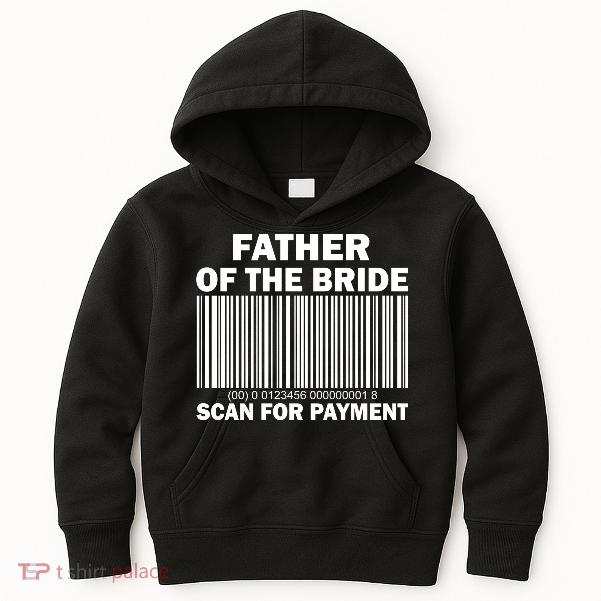 Father Of The Bride Scan For Payment Kids Hoodie