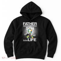 Father Son Best Friends For Life Autism Awareness Hoodie thumb 0