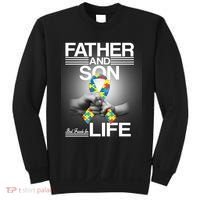 Father Son Best Friends For Life Autism Awareness Sweatshirt thumb 0
