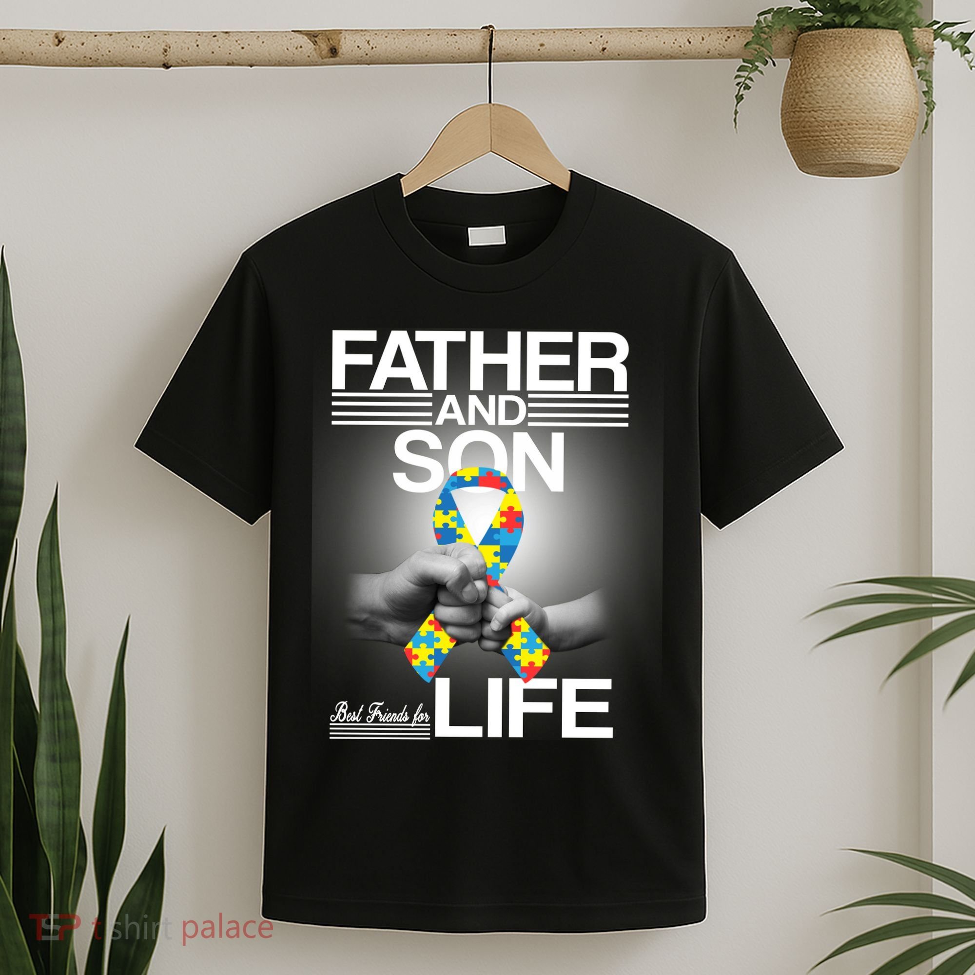 Father Son Best Friends For Life Autism Awareness T-Shirt