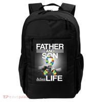 Father Son Best Friends For Life Autism Awareness Backpack thumb 0
