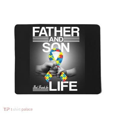 Father Son Best Friends For Life Autism Awareness Mousepad