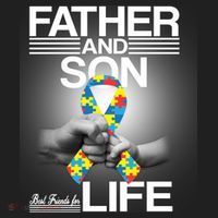 Father Son Best Friends For Life Autism Awareness Hat thumb 2