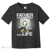 Father Son Best Friends For Life Autism Awareness Toddler T-Shirt thumb 0