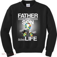 Father Son Best Friends For Life Autism Awareness Kids Sweatshirt thumb 0