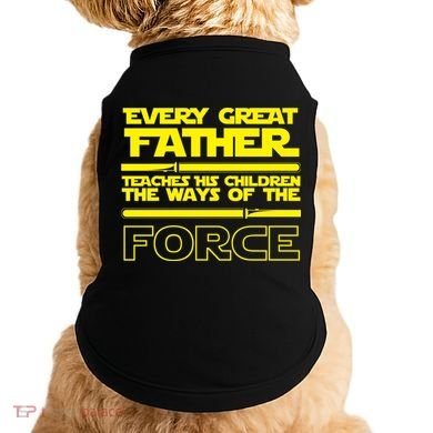  Father Teaches The Ways Of The Force Doggie Tank