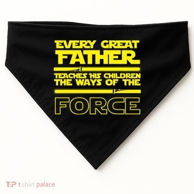  Father Teaches The Ways Of The Force USA-Made Doggie Bandana