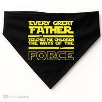  Father Teaches The Ways Of The Force USA-Made Doggie Bandana thumb 0