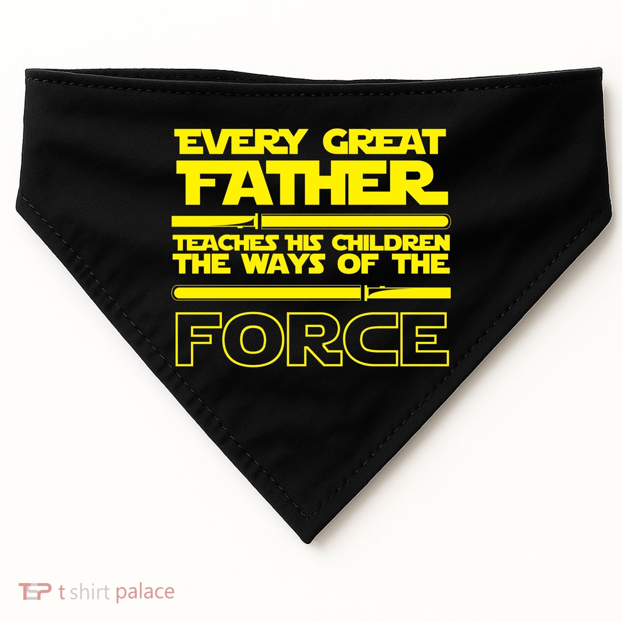  Father Teaches The Ways Of The Force USA-Made Doggie Bandana