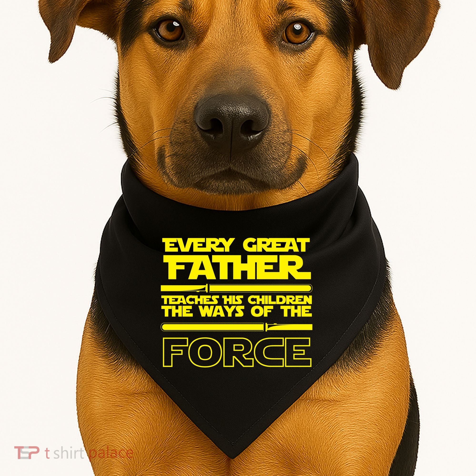  Father Teaches The Ways Of The Force USA-Made Doggie Bandana