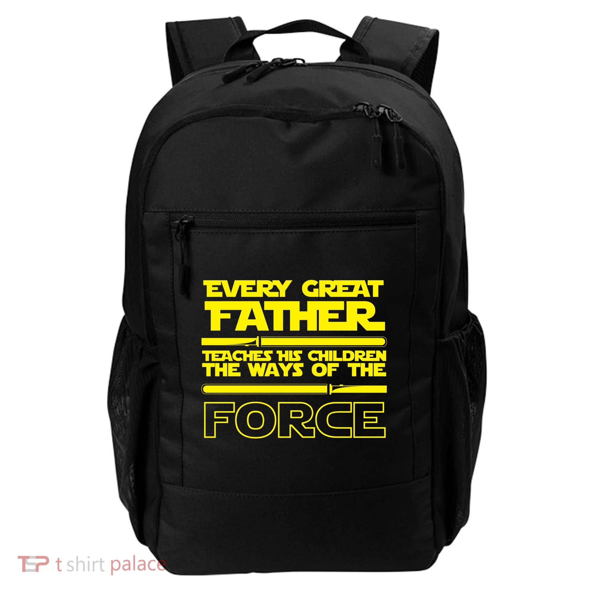  Father Teaches The Ways Of The Force Backpack