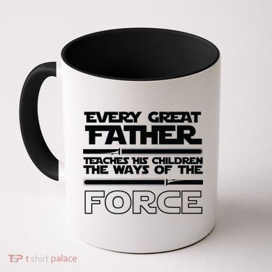  Father Teaches The Ways Of The Force Coffee Mug