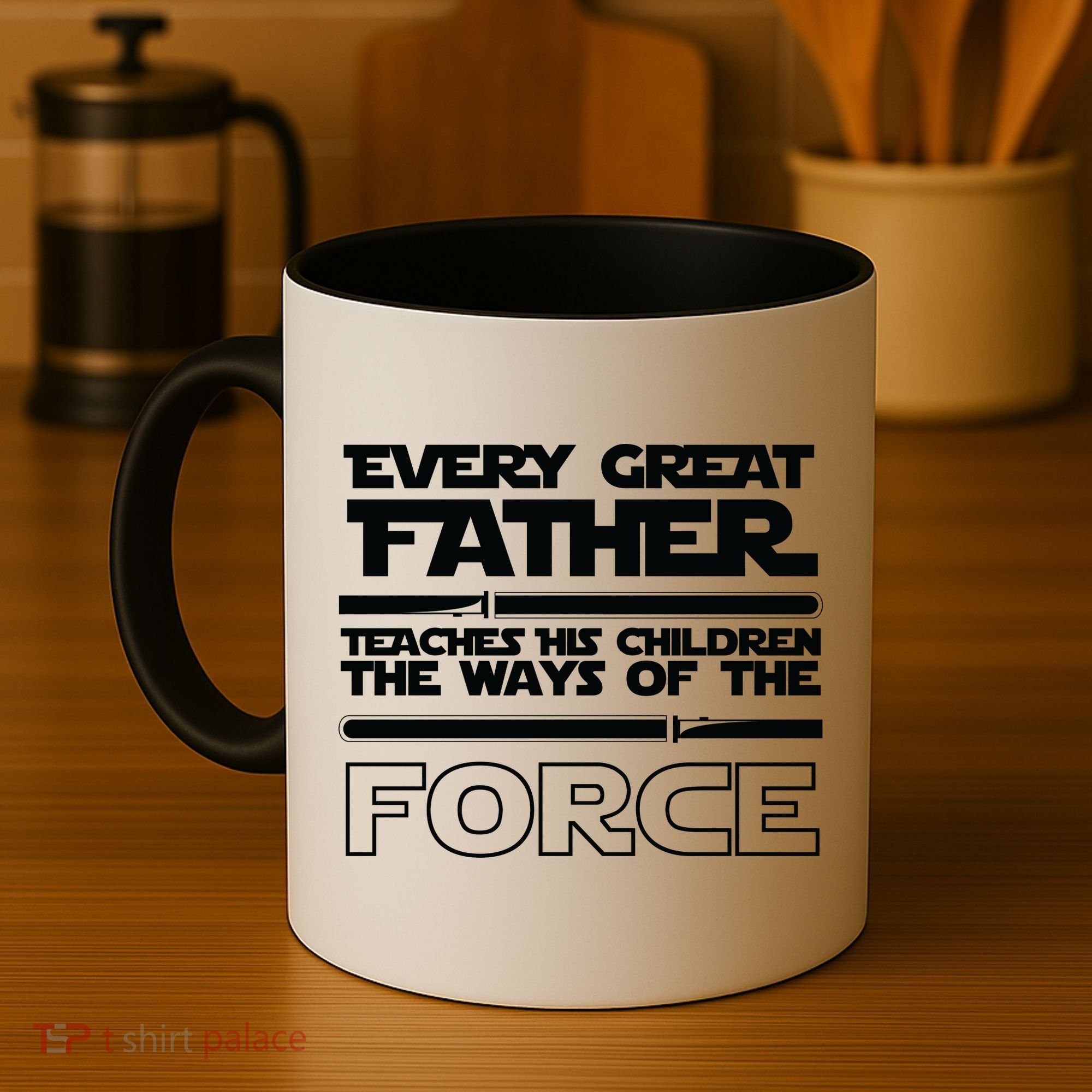  Father Teaches The Ways Of The Force Coffee Mug