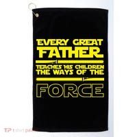  Father Teaches The Ways Of The Force Golf Towel thumb 0