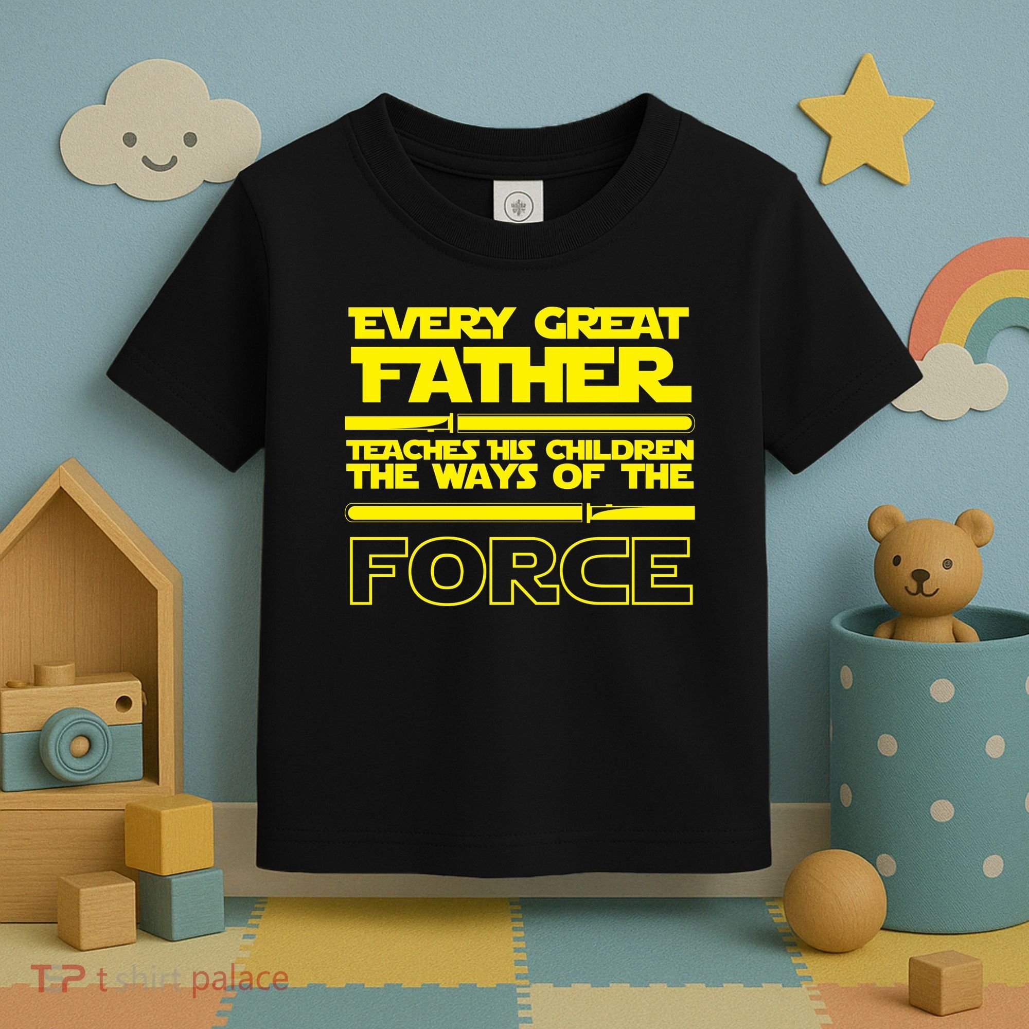  Father Teaches The Ways Of The Force Toddler T-Shirt