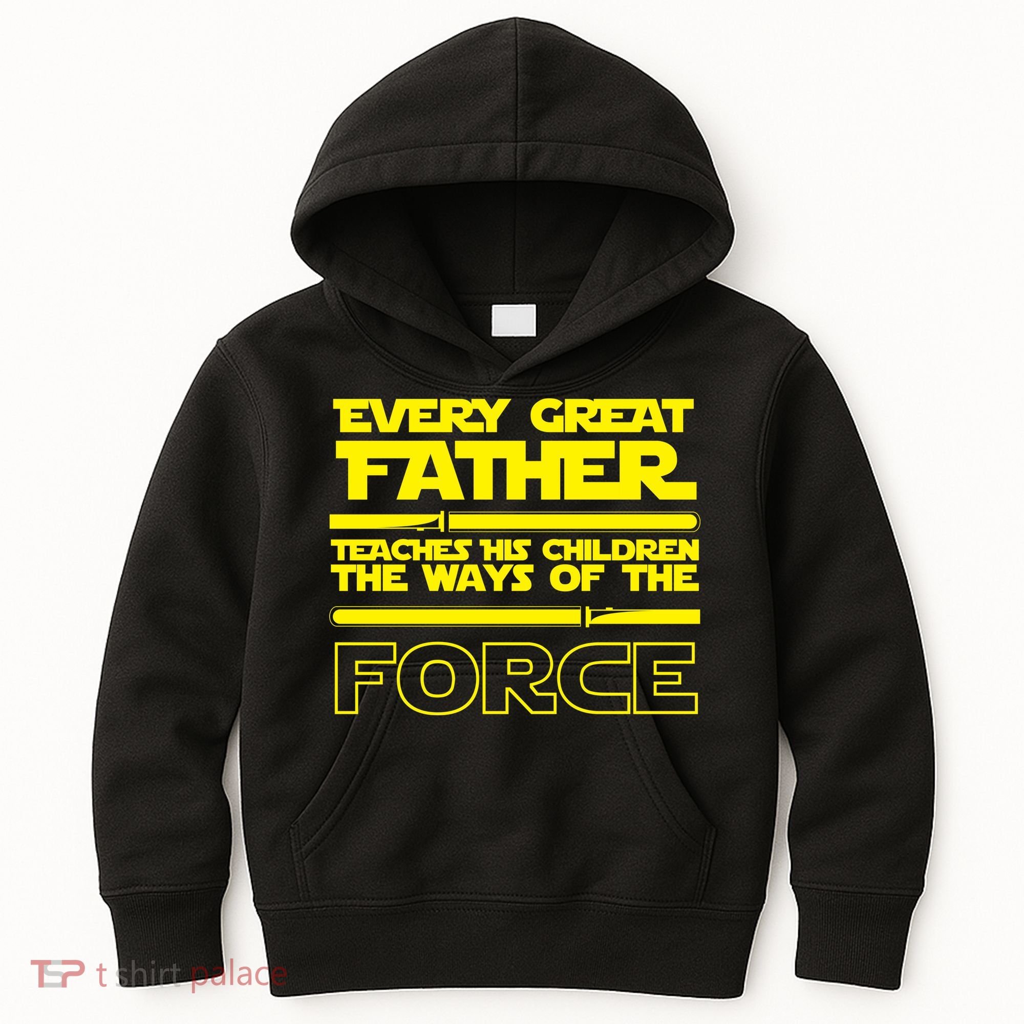  Father Teaches The Ways Of The Force Kids Hoodie