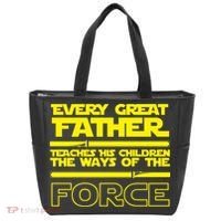  Father Teaches The Ways Of The Force Tote Bag thumb 0