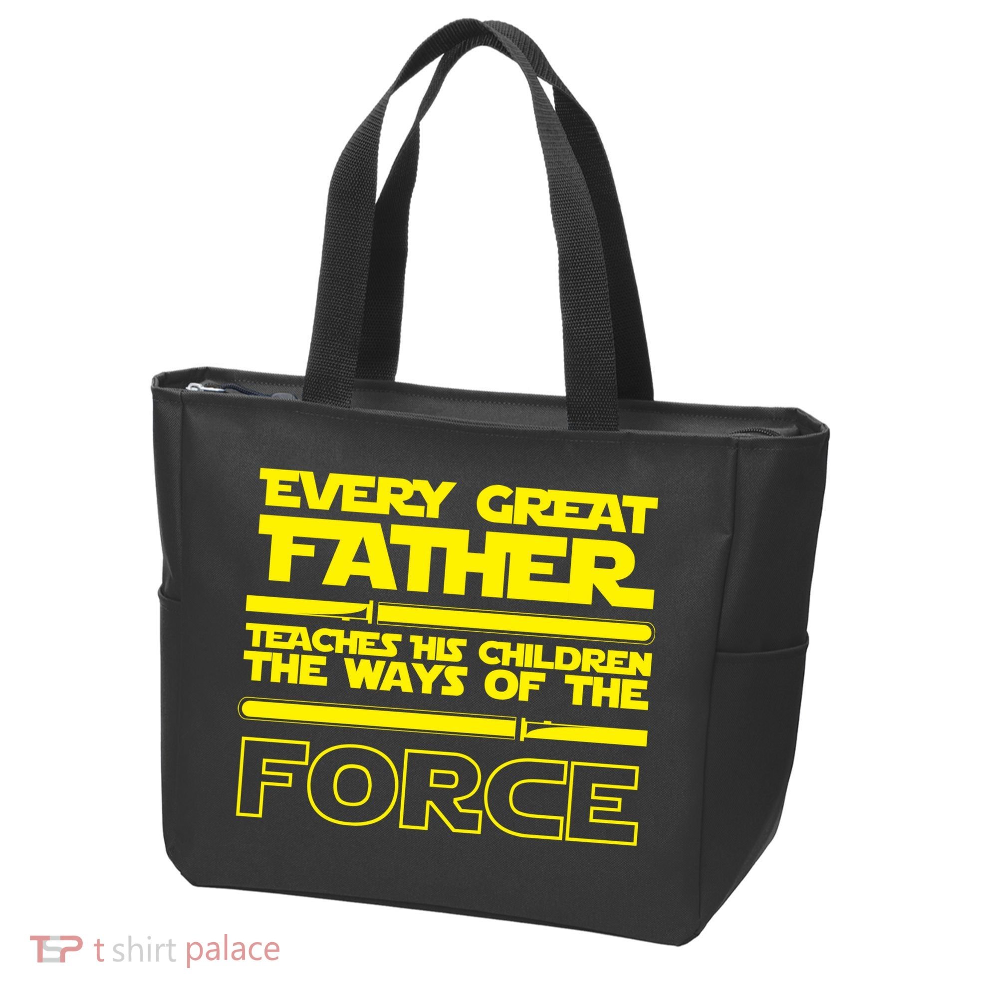  Father Teaches The Ways Of The Force Tote Bag