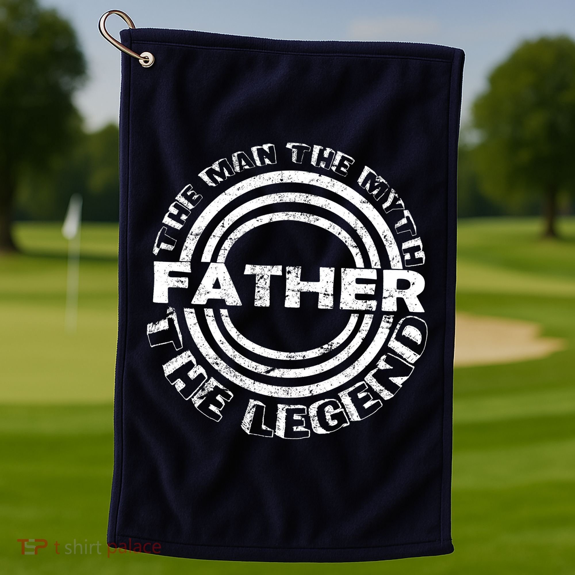 Father The Man The Myth The Legend Golf Towel