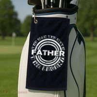 Father The Man The Myth The Legend Golf Towel thumb 2