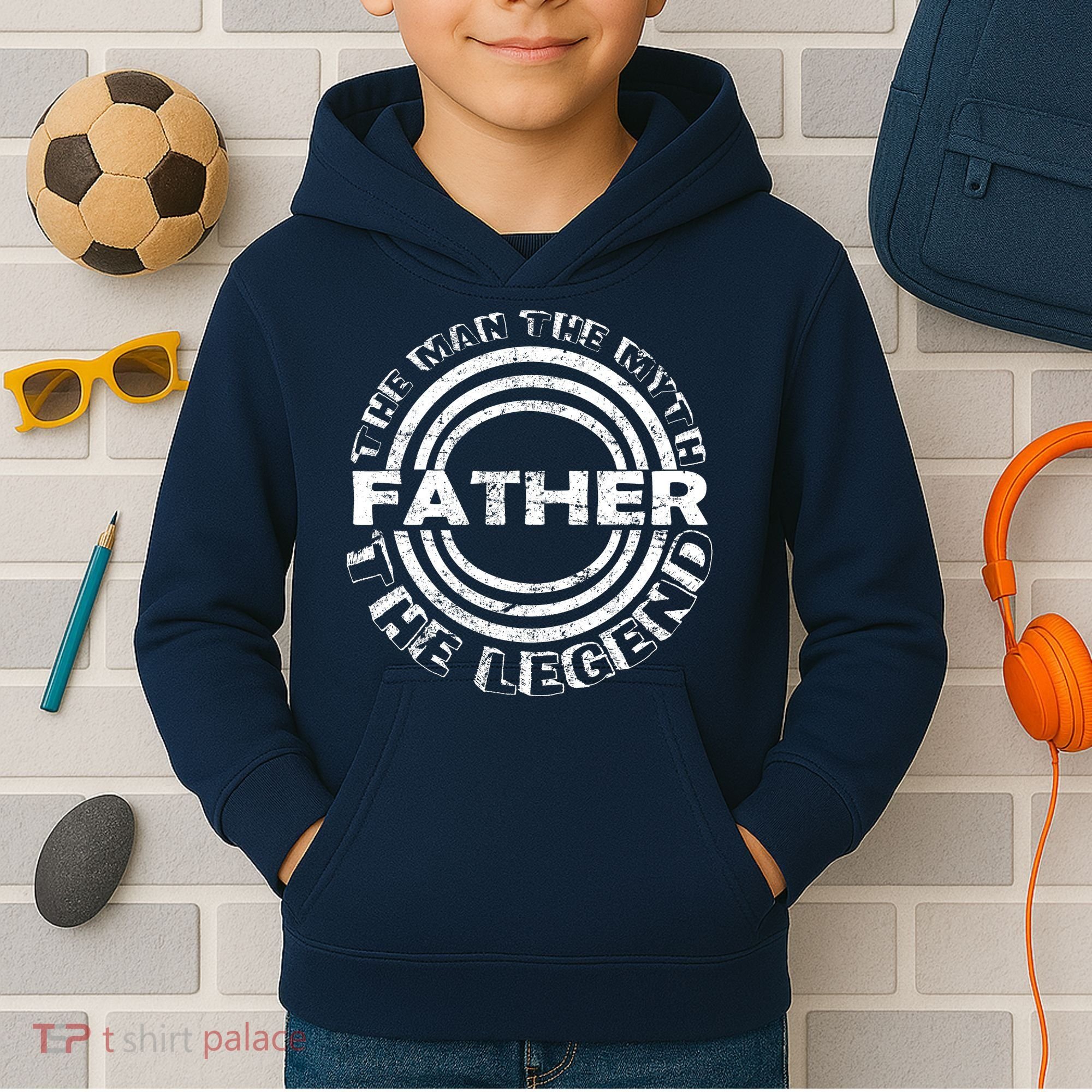Father The Man The Myth The Legend Kids Hoodie