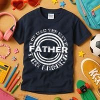 Father The Man The Myth The Legend Kids T-Shirt thumb 3